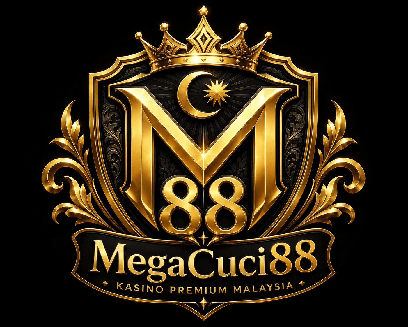 Slot selection screen showing multiple reel themes, symbol tiles, coins, and Megacuci88 mobile browsing controls